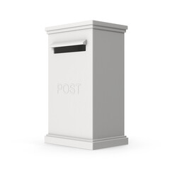 Post Box White PNG