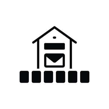 Black solid icon for pin code