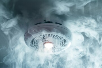 Smoke alarm that detects smoke
