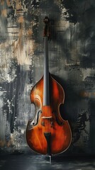 Violin background. Vertical background 