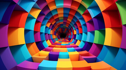 Obraz premium Optical illusion, charming abstract pattern background