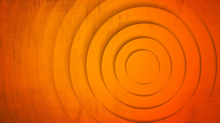 Vibrant orange and yellow stripes with hypnotic effect within concentric circles.