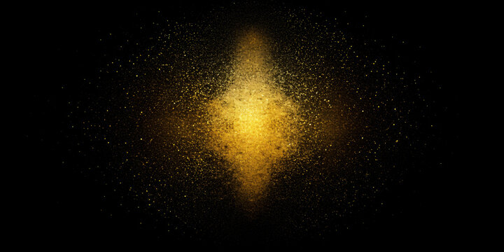 Golden Starry Night Splatter
