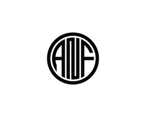 ANF Logo design vector template
