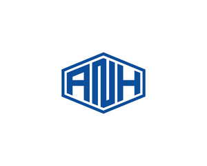 ANH logo design vector template