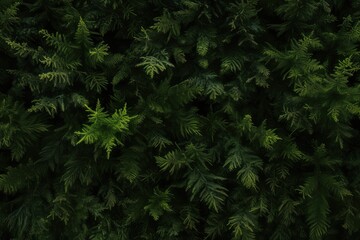 Fototapeta na wymiar Lush Green Fern Leaves Creating a Dense and Textured Natural Background