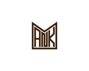 ANK logo design vector template