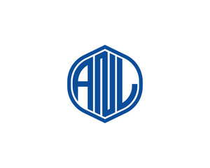 ANL Logo design vector template