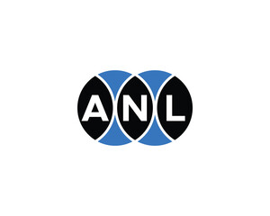 ANL Logo design vector template