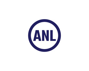 ANL Logo design vector template
