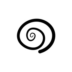 Hand drawn spiral vortex