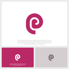 Letter E Logo Template Design Vector Illustration	