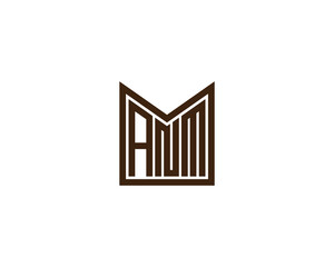 ANM logo design vector template