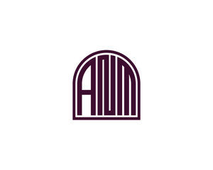 ANM logo design vector template