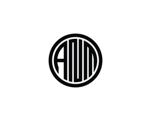 ANM logo design vector template