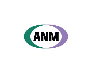 ANM logo design vector template