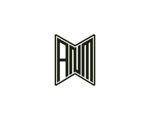 ANM logo design vector template