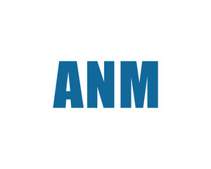 ANM logo design vector template