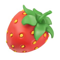 Strawberry Delight Illustration - Cartoon Strawberry Illustration