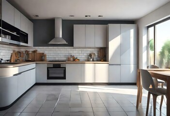 modern kitchen in a house