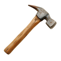 Hammer, isolated object, transparent background.