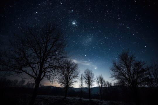 a beautiful image of a starry night sky