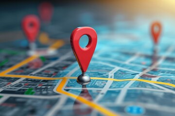 Find a marker on the local city map