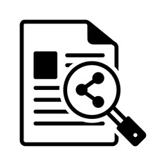 Vector solid black icon for Context