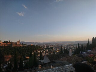 Fototapeta na wymiar Alhambra mirador San Nicolas Albaycin, Granada