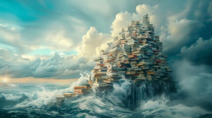 Amidst a sea of data, it stands as a beacon of knowledge and progress