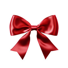 Fototapeta premium Bow ribbon isolated on transparent background Generative Ai