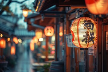 chinese lantern at night