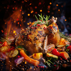 barbeque chicken  bbq party social media post 