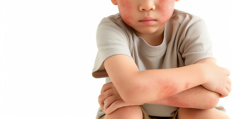 A child suffering from atopic skin