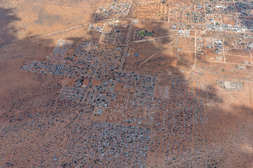 Gobabis township  in desert,  Namibia