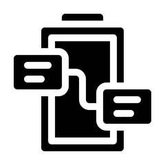 Fototapeta premium Information - Glyph Icon