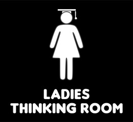 Thinking room funny toilet signs