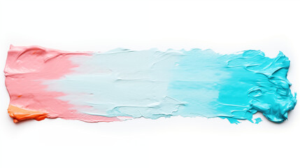 Paint texture marker texture explosion of colors Colorful rainbow color acrylic paint flowing down over white background banner panoramic, wide panorama long, dripping colorful liquid