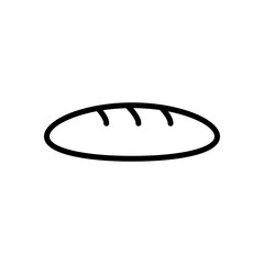 bread loaf icon symbol vector template collection