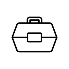 tackle box icon symbol vector template collection