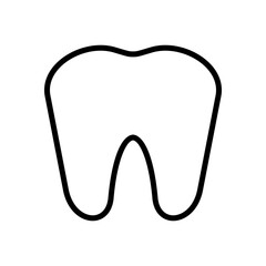 tooth icon symbol vector template collection