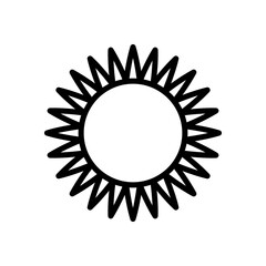 sunflower icon symbol vector template collection