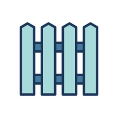 fence icon symbol vector template collection