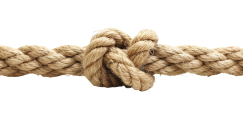 Rope, isolated object, transparent background.