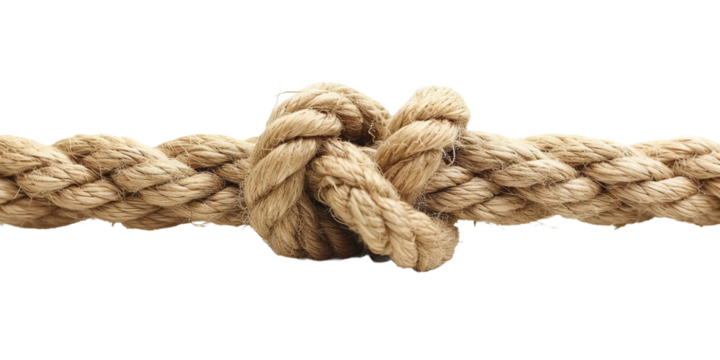 Rope, isolated object, transparent background.