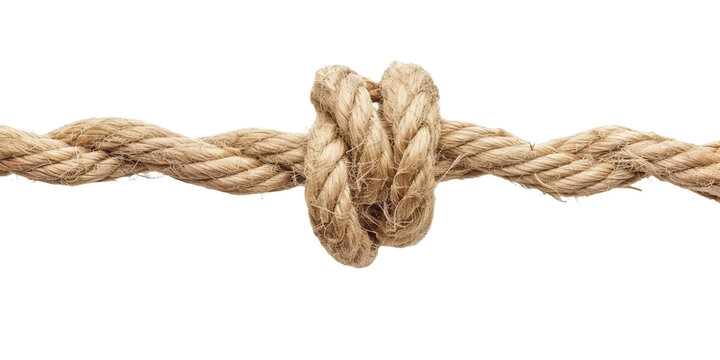 Rope, isolated object, transparent background.