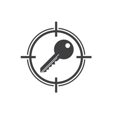 illustration of keyword target, vector art.