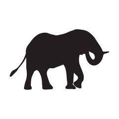 elephant silhouette vector
