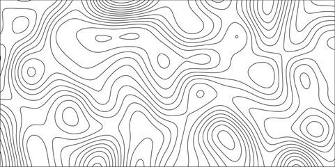 Contour map background. Geography scheme and terrain. Topography grid map. Stylized topographic contour map. Geographic line mountain relief. Abstract lines or wavy backdrop background.