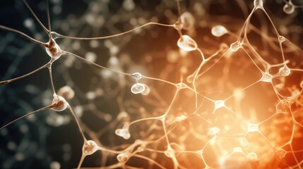 Abstract microscopic neural connections mycelium background nerve mind brain system sense